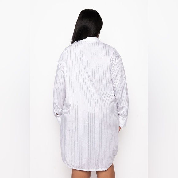 Shop Akira White Rhinestone Shirt - Picture 2 of 5